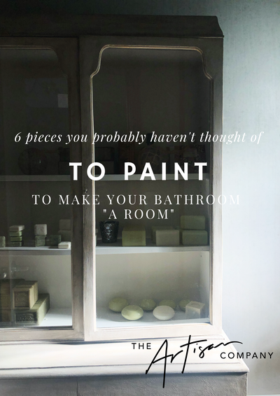 6  simple things you probably haven't thought of that you can paint to make your bathroom "a room" -