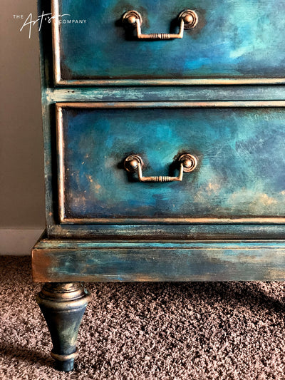 Rustic Layered Patina - a damaged redo for an entrance and a finish that anyone, even you can do