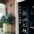Closet transformed into a dry bar with Artisan Paints and Products