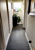 Painted Tiles: Hallway & Bathroom makeover by Jen S