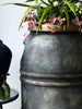 Plastic Olive Barrel into outdoor pot with Artisan Paints & Products