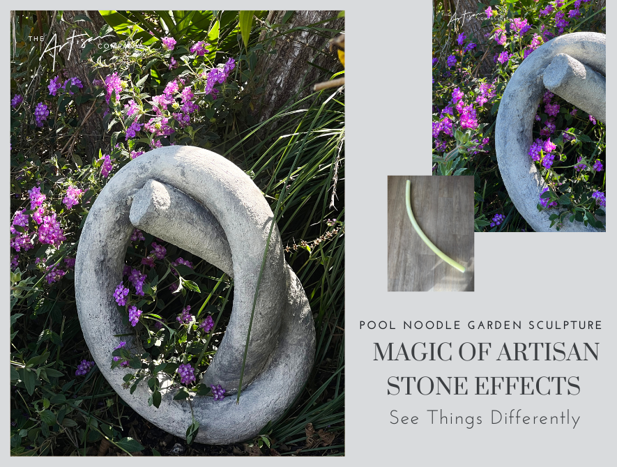 Artisan Stone Effects Garden Sculpture - Transformed Pool Noodle Tutorial