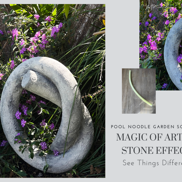 Artisan Stone Effects Garden Sculpture - Transformed Pool Noodle Tutorial
