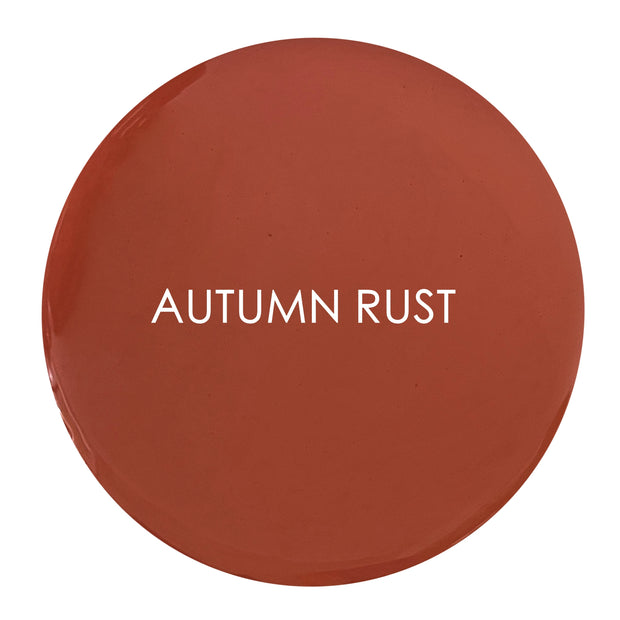 Autumn Rust luxury Velvet Luxe swatch – rich burnt orange tone with earthy undertones