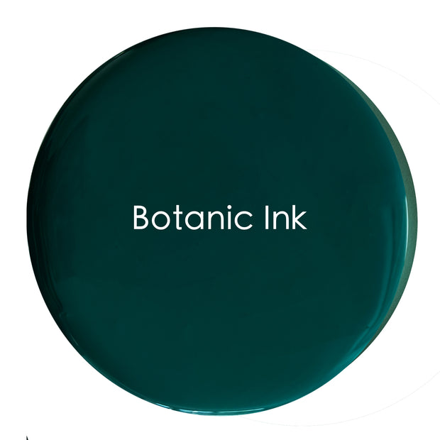 Botanic Ink chalk paint swatch – deep artisan green with undertones