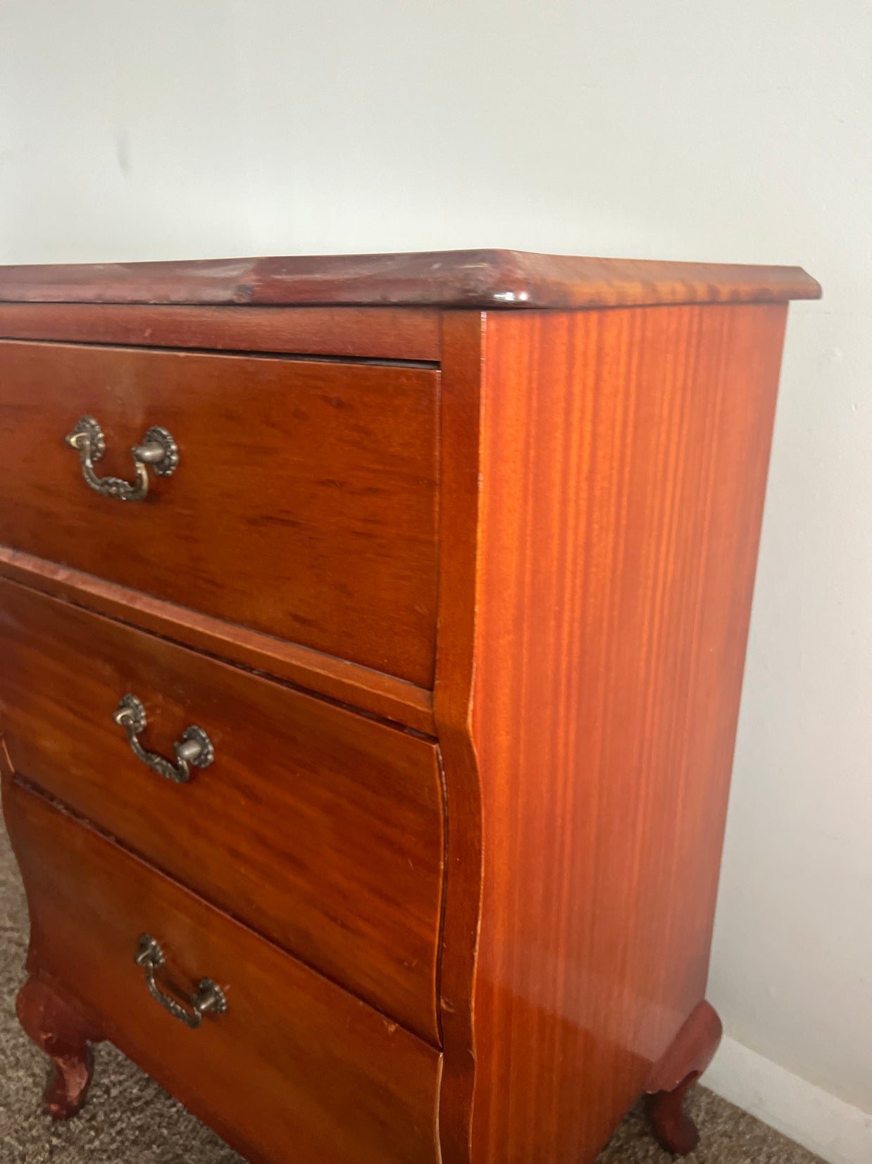 Not For Sale - Commission Bedside in Artisan stone stencil and Metallic Alchemy