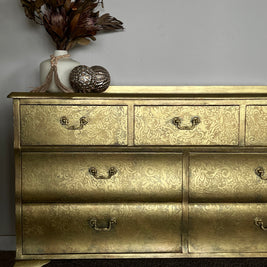 Not For Sale - Commission Dresser in Aged Metallics