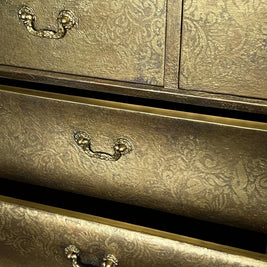 Not For Sale - Commission Dresser in Aged Metallics