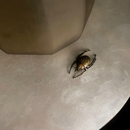 Not For Sale - Artisan Pearl Shell like finish with rustic wood look on entrance table (Video links included)