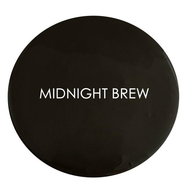 Midnight Brew Velvet Luxe swatch – deep artisan brown to charcoal hue