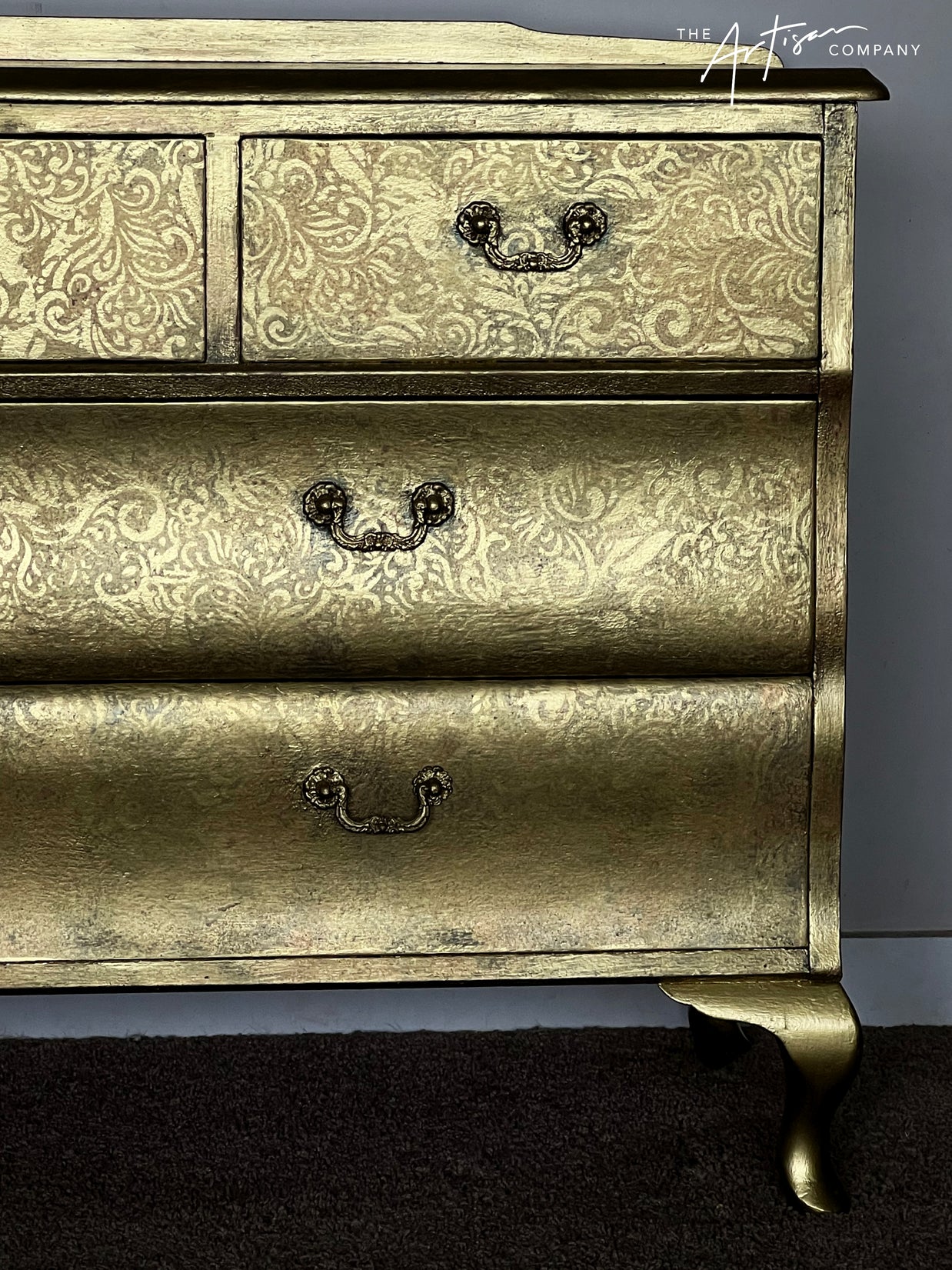 Not For Sale - Commission Dresser in Aged Metallics