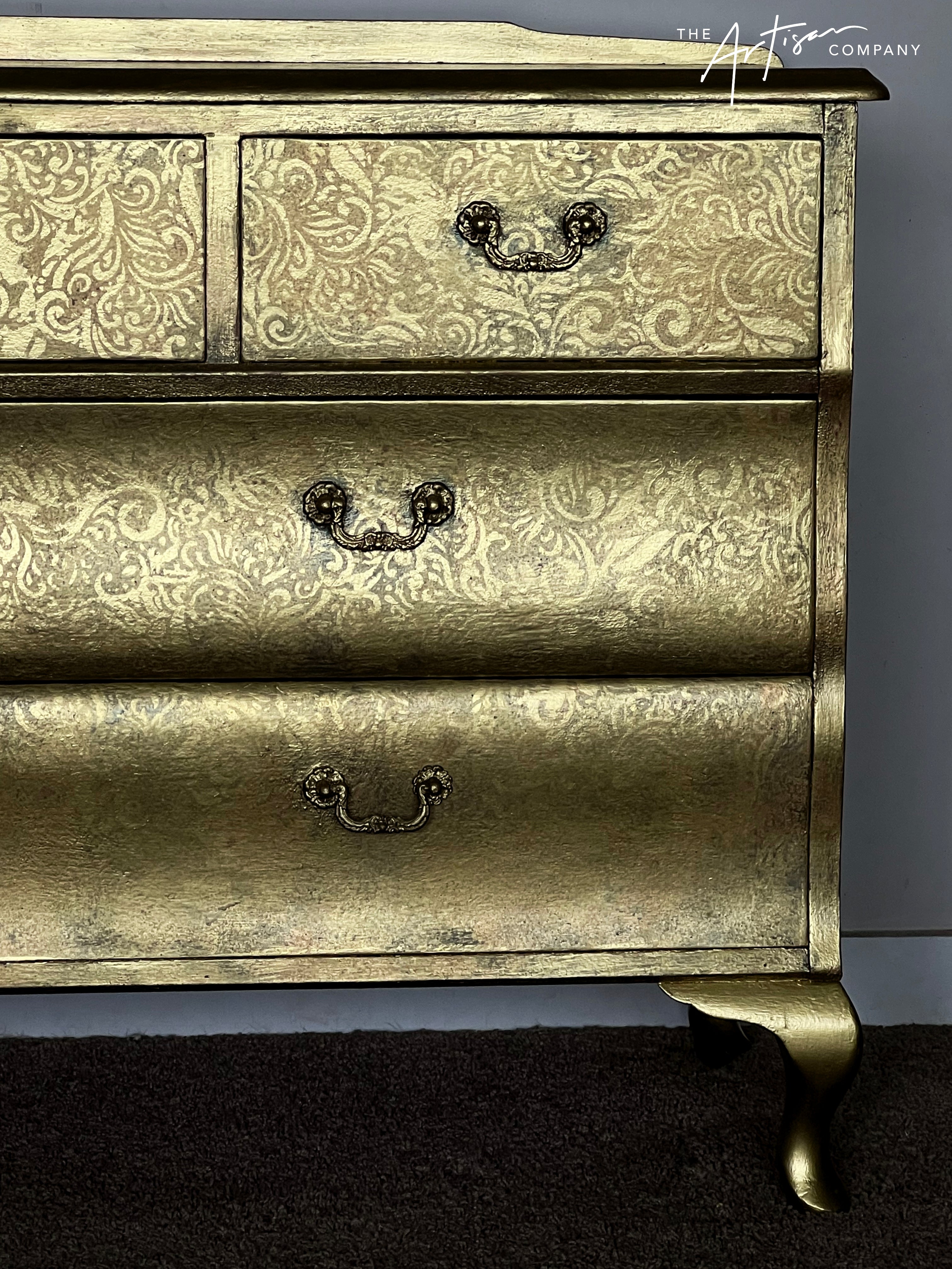 Not For Sale - Commission Dresser in Aged Metallics