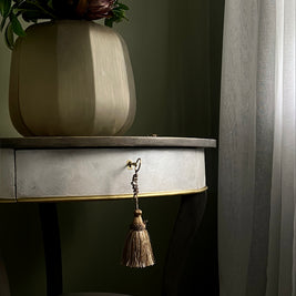 Not For Sale - Artisan Pearl Shell like finish with rustic wood look on entrance table (Video links included)