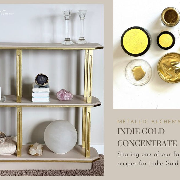 Sharing one of our favourite Indie Gold metallic concentrate recipes
