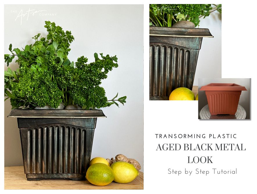 Transform anything into an artisan aged black metal finish
