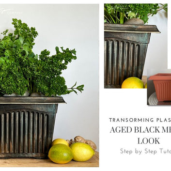 Transform anything into an artisan aged black metal finish