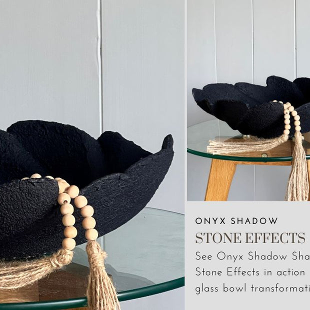 Onyx Shadow Stone Effects: See it in action on a glass bowl transformation