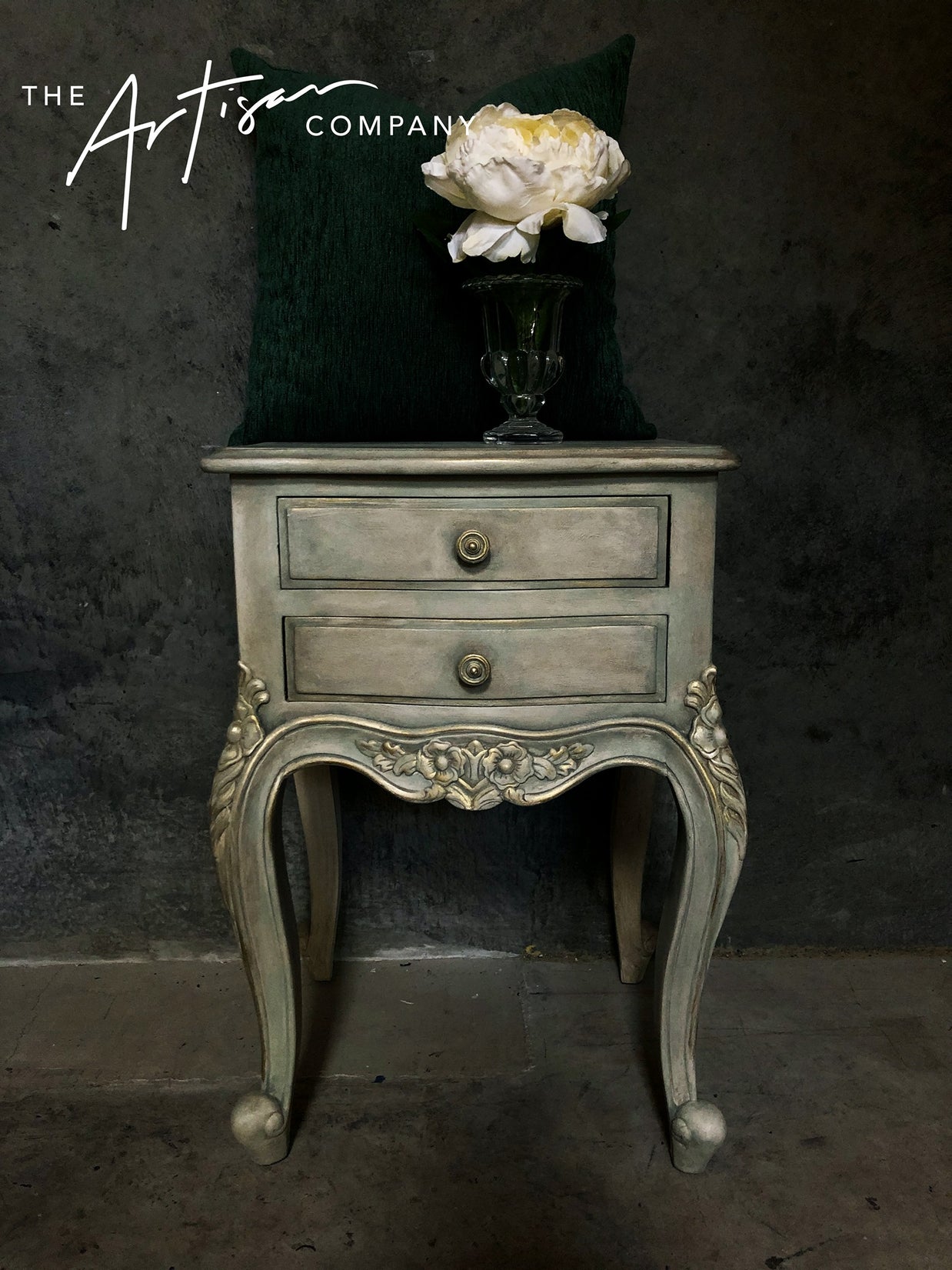 Commissioned Bedsides in The Artisan Imperial Linen Chalk Paint