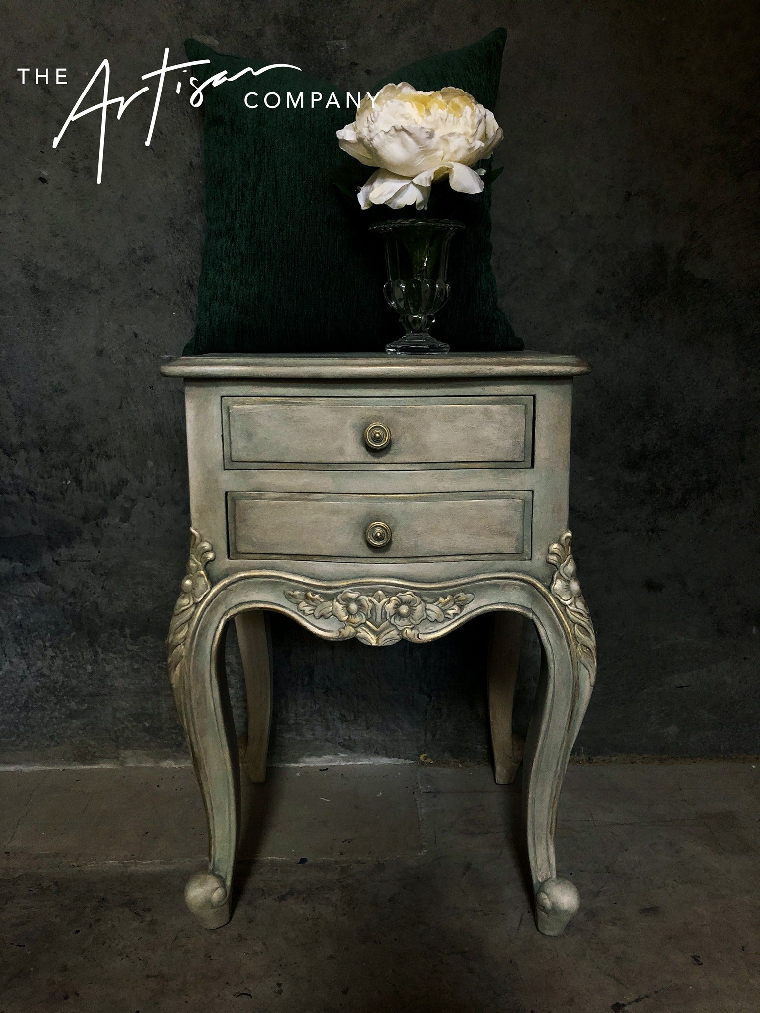 Commissioned Bedsides in The Artisan Imperial Linen Chalk Paint