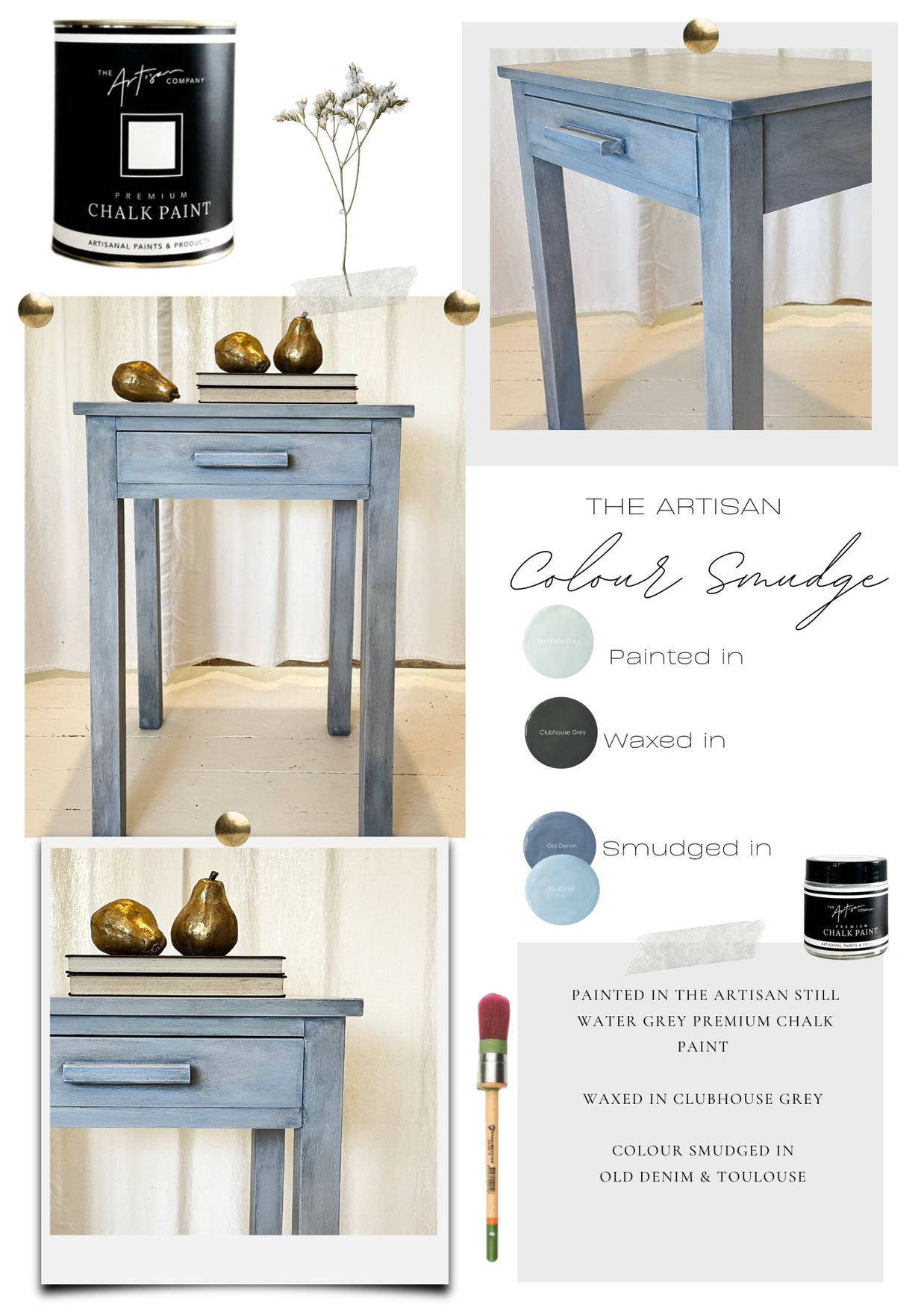 The Artisan Colour Smudge over Still Water Grey