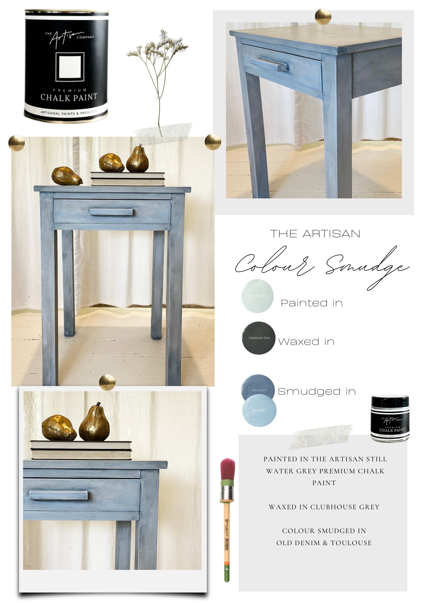 The Artisan Colour Smudge over Still Water Grey