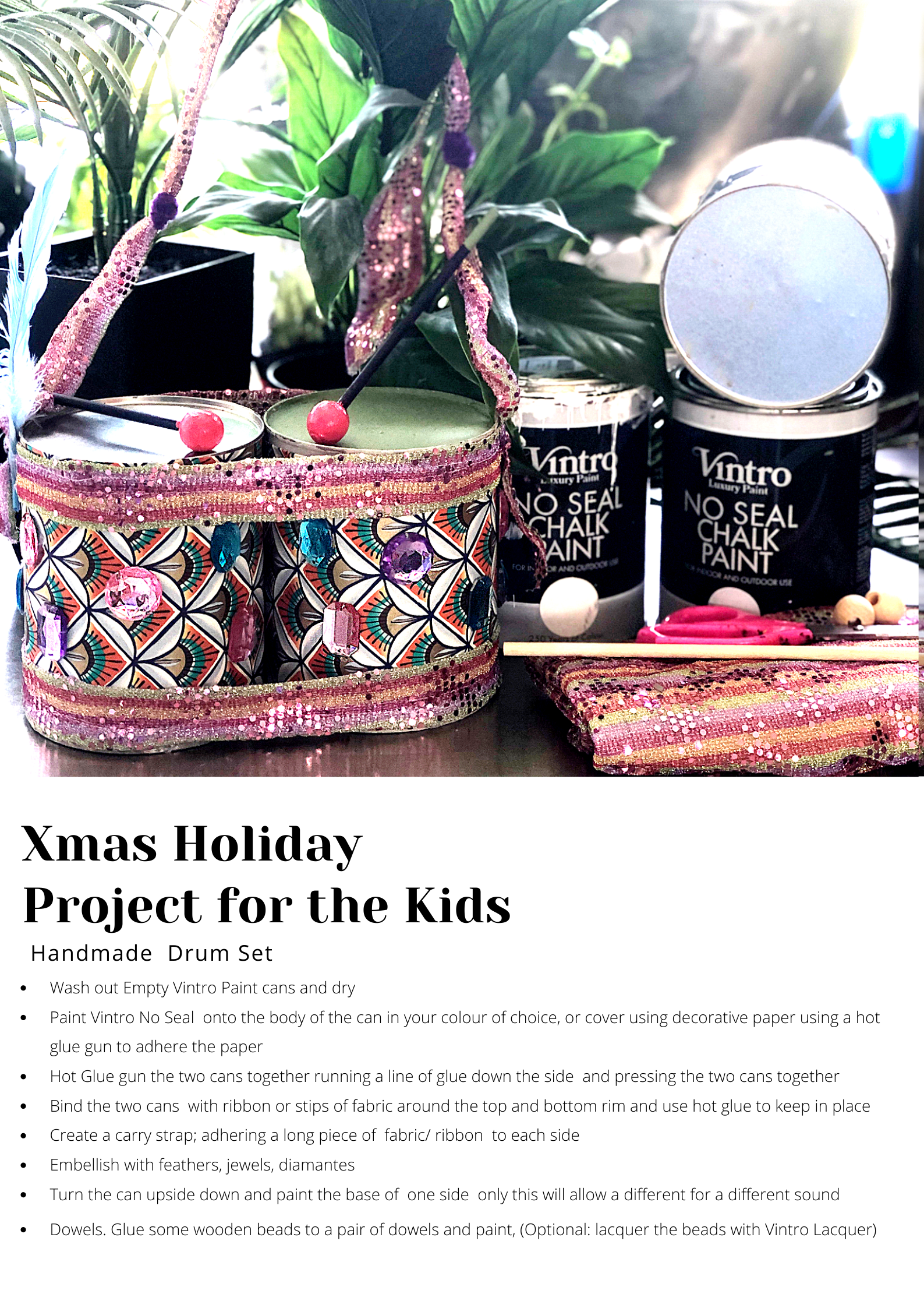 Xmas Gift/ Holiday Project - Handmade set of drums