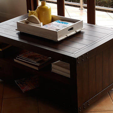 Not For Sale - Commissioned Coastal inspired Coffee table in Paris Grey and Pure White