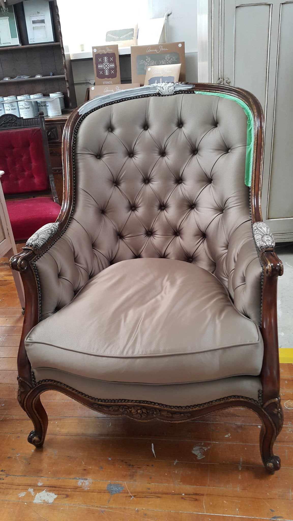 Not For Sale - Commissioned French Style Chair in Old White
