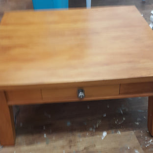 Not For Sale - Commissioned Coffee Table in French Linen