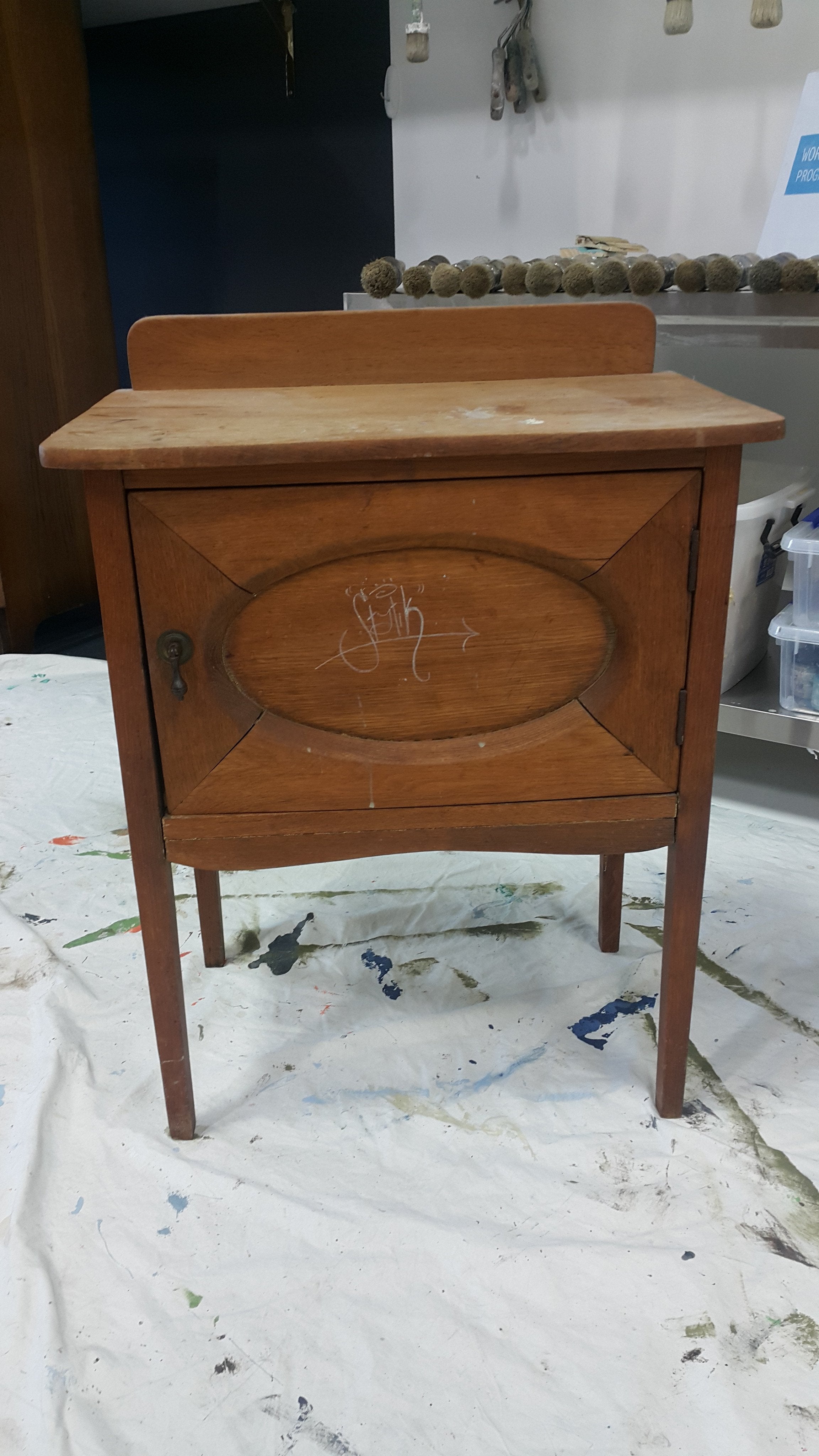 Not For Sale - Commissioned bedside table in French Linen Chalk Paint™