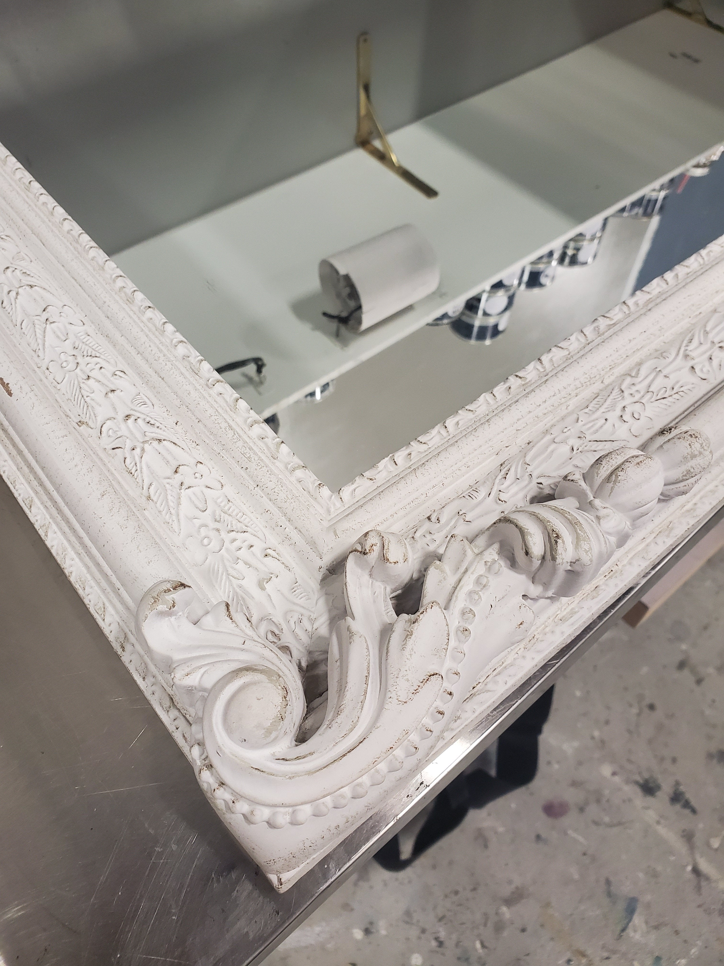 Not For Sale - Commissioned Mirror in Victorian Black and Gold