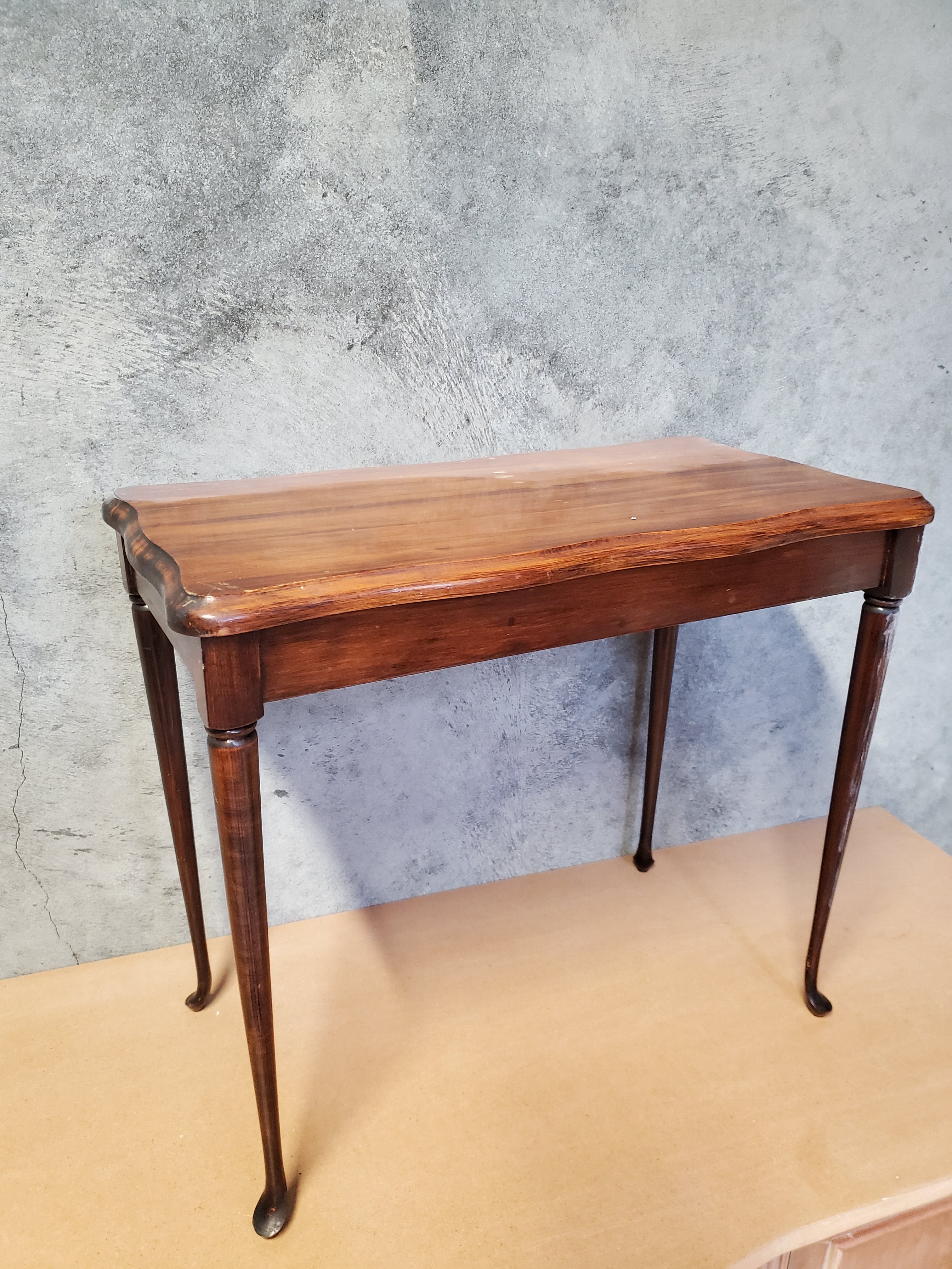 Not For Sale - Commissioned Oak Tea Trolley and side table in aged Metallics