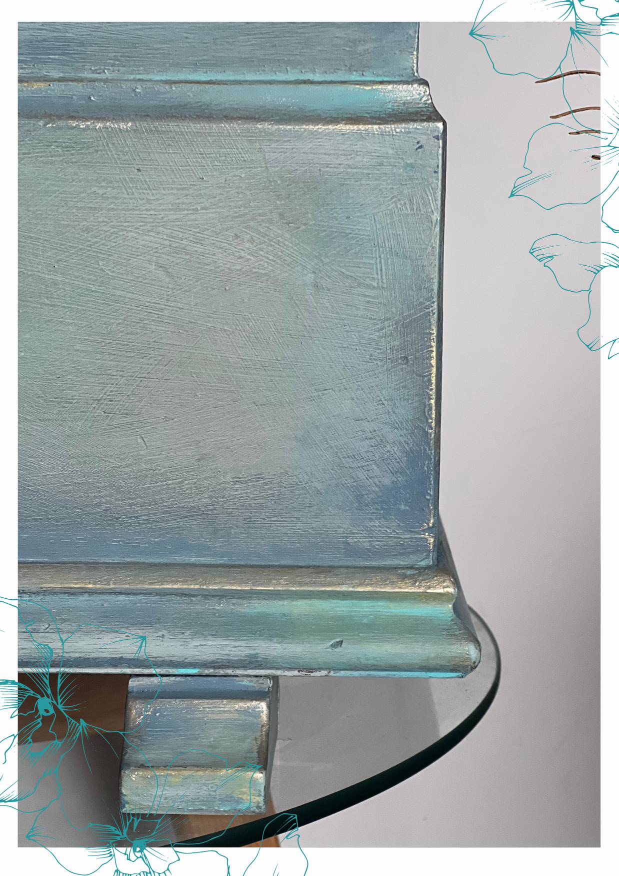 The Artisan Colour Smudge over Duck Egg
