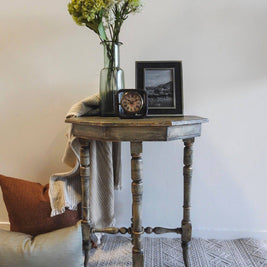 Sage , Harewood and Pebble layered with hint of Paris Blue