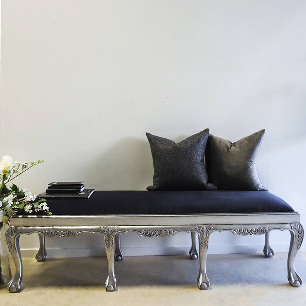 Aged Metallic Stool