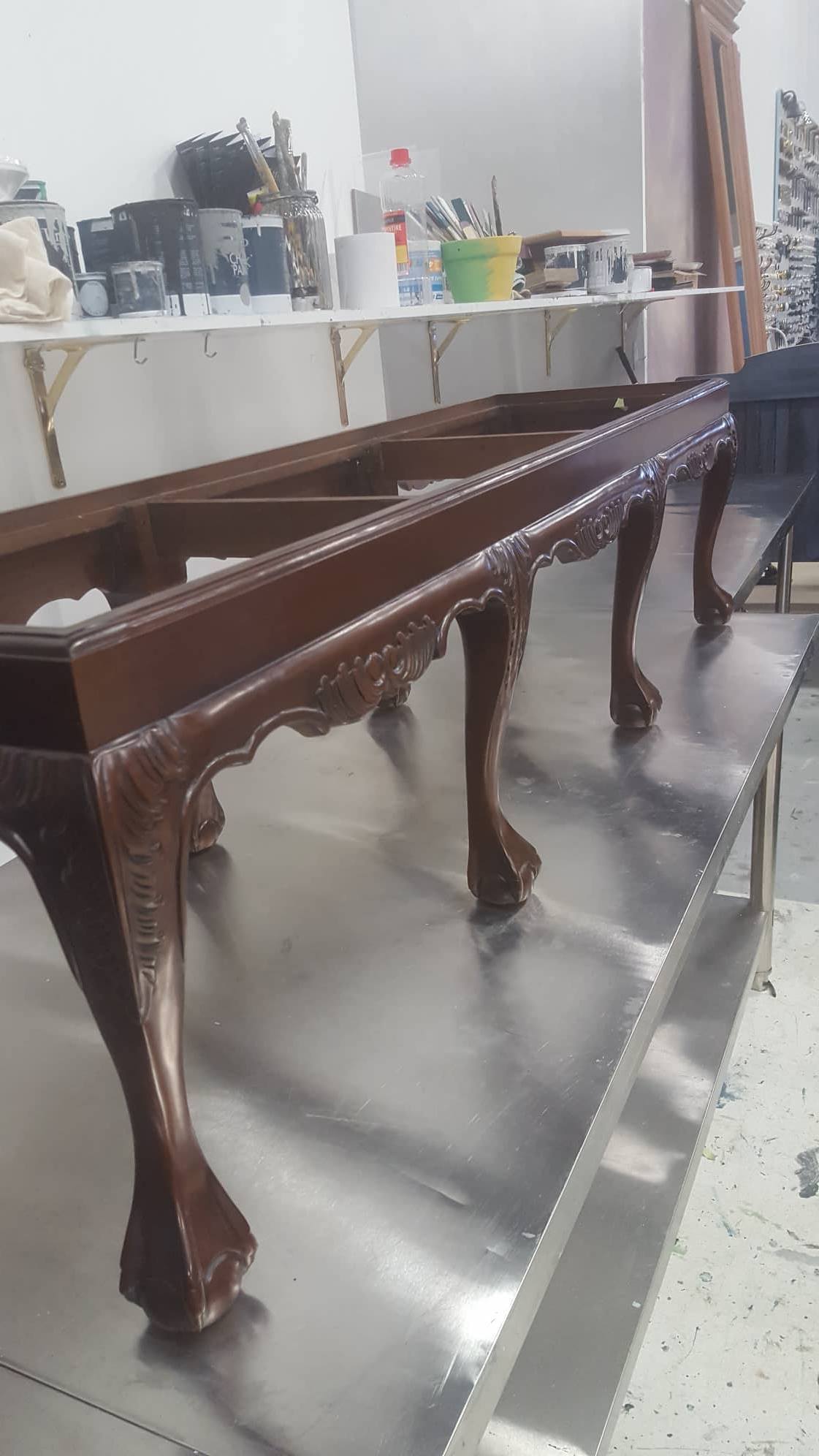Aged Metallic Stool