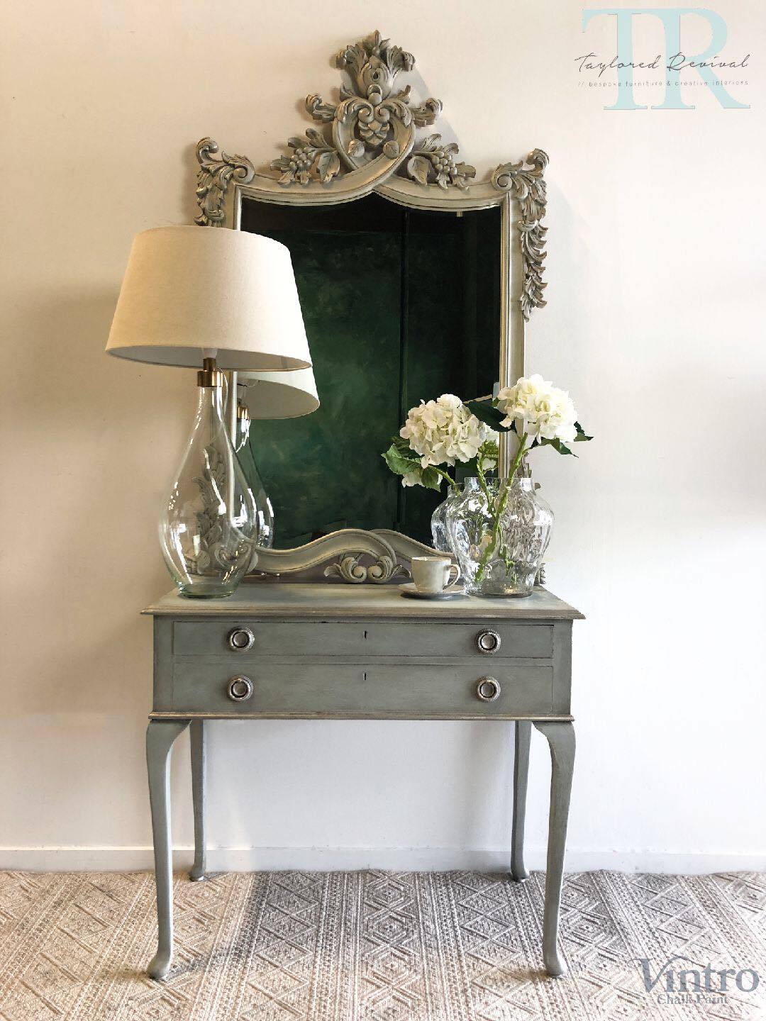 Not For Sale - Antique Table and Mahogany Mirror