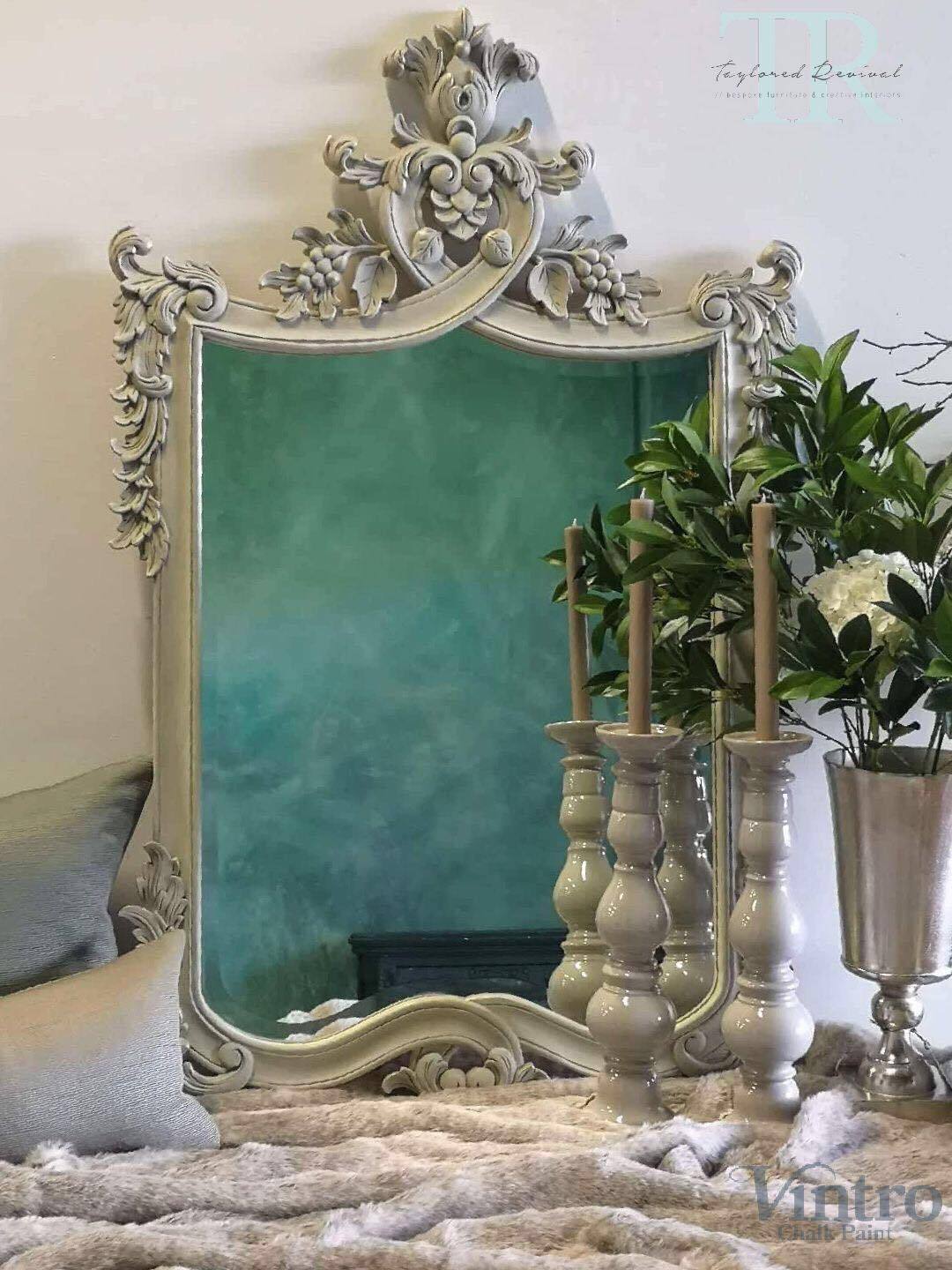 Not For Sale - Antique Table and Mahogany Mirror