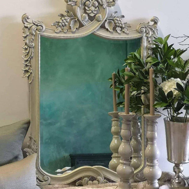 Not For Sale - Iza: Mahogany Mirror in Yorkshire Stone