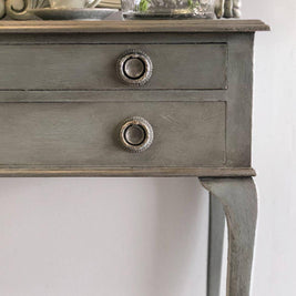 Not For Sale - Antique Table and Mahogany Mirror