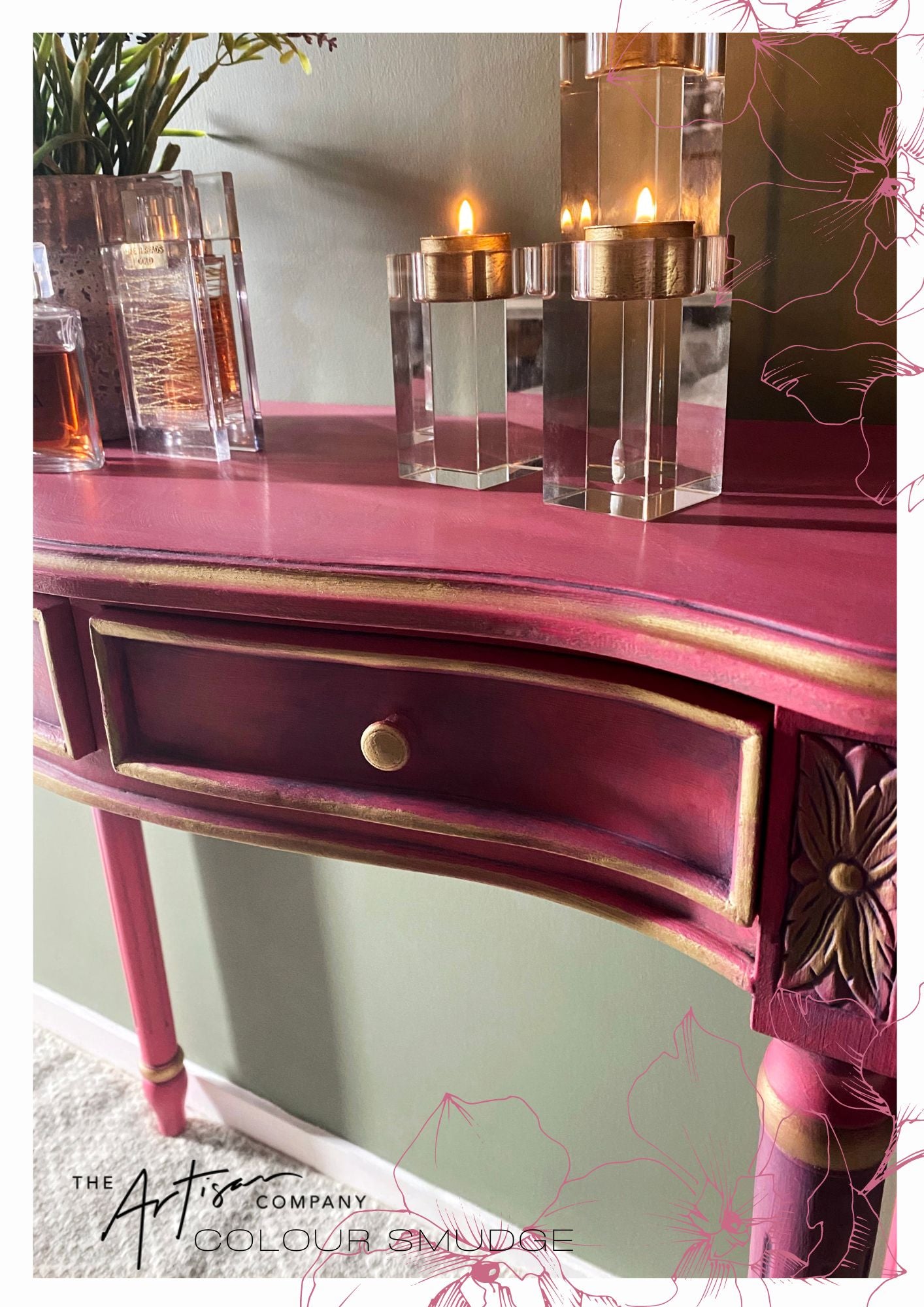 Artisan Colour Smudge over Wendy's Pink