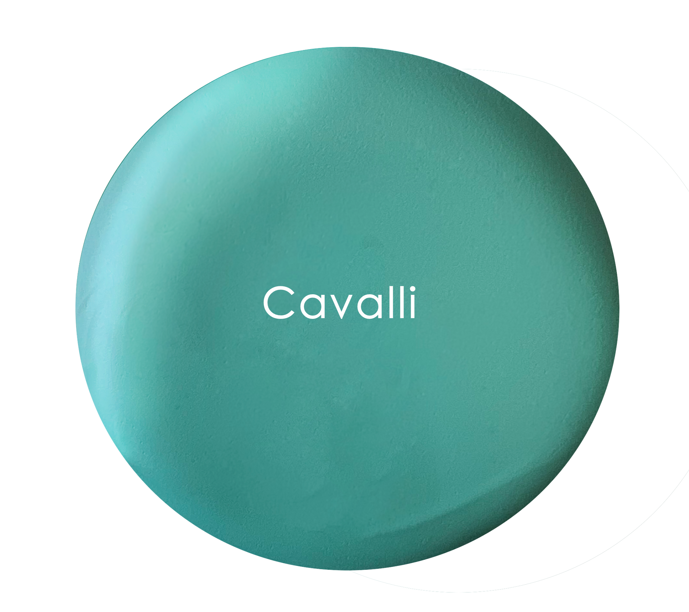 Cavalli chalk paint swatch – artisan sea green with mid-blue undertones