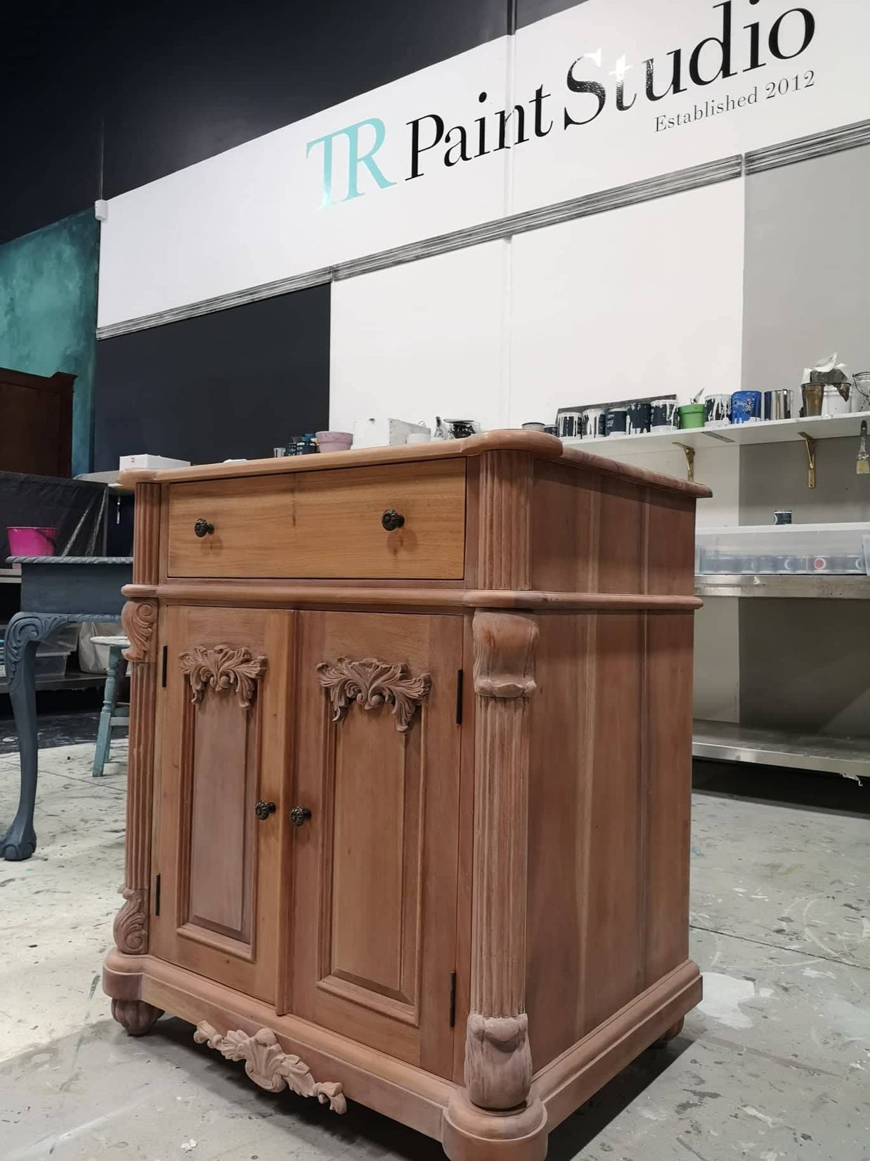 Not For Sale - Commissioned Black and Rose Gold Vanity