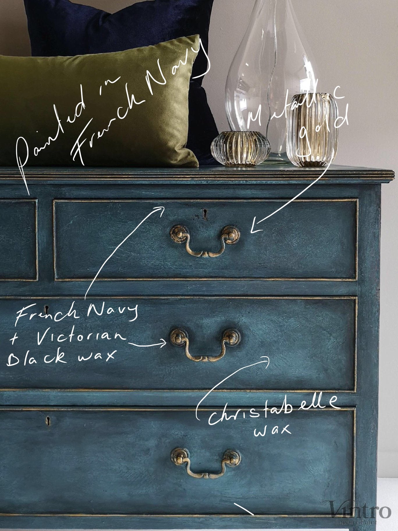 Check out French Navy with Christabelle coloured wax