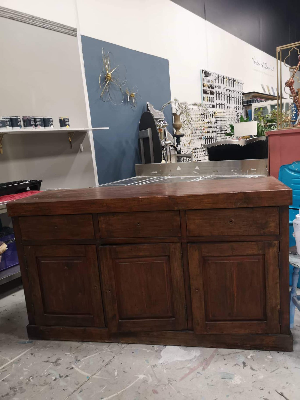 Not For Sale - Commissioned Sideboard in Vintro Pale Blues