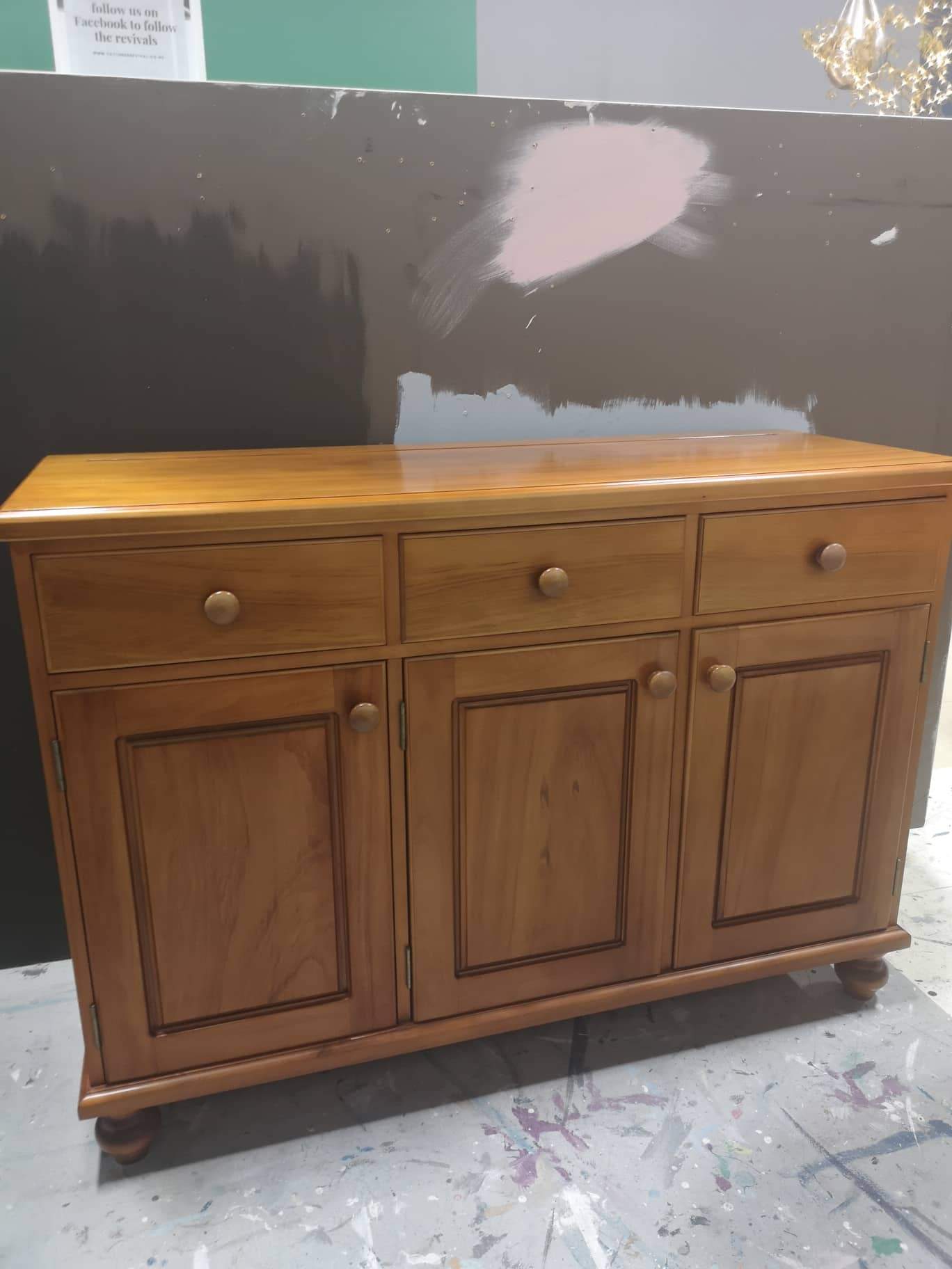 Not For Sale - Commissioned  Hand Painted Sideboard