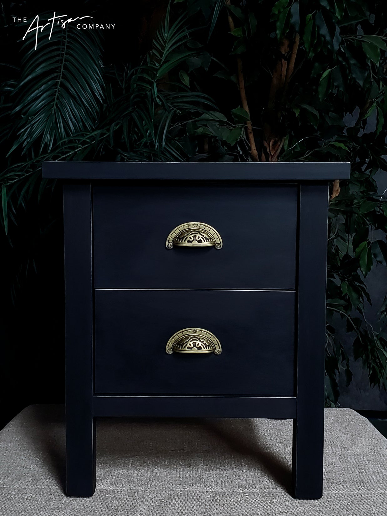 Not For Sale - Commissioned Bedsides in Obsidian Blue with Carbon Black