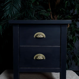Not For Sale - Commissioned Bedsides in Obsidian Blue with Carbon Black