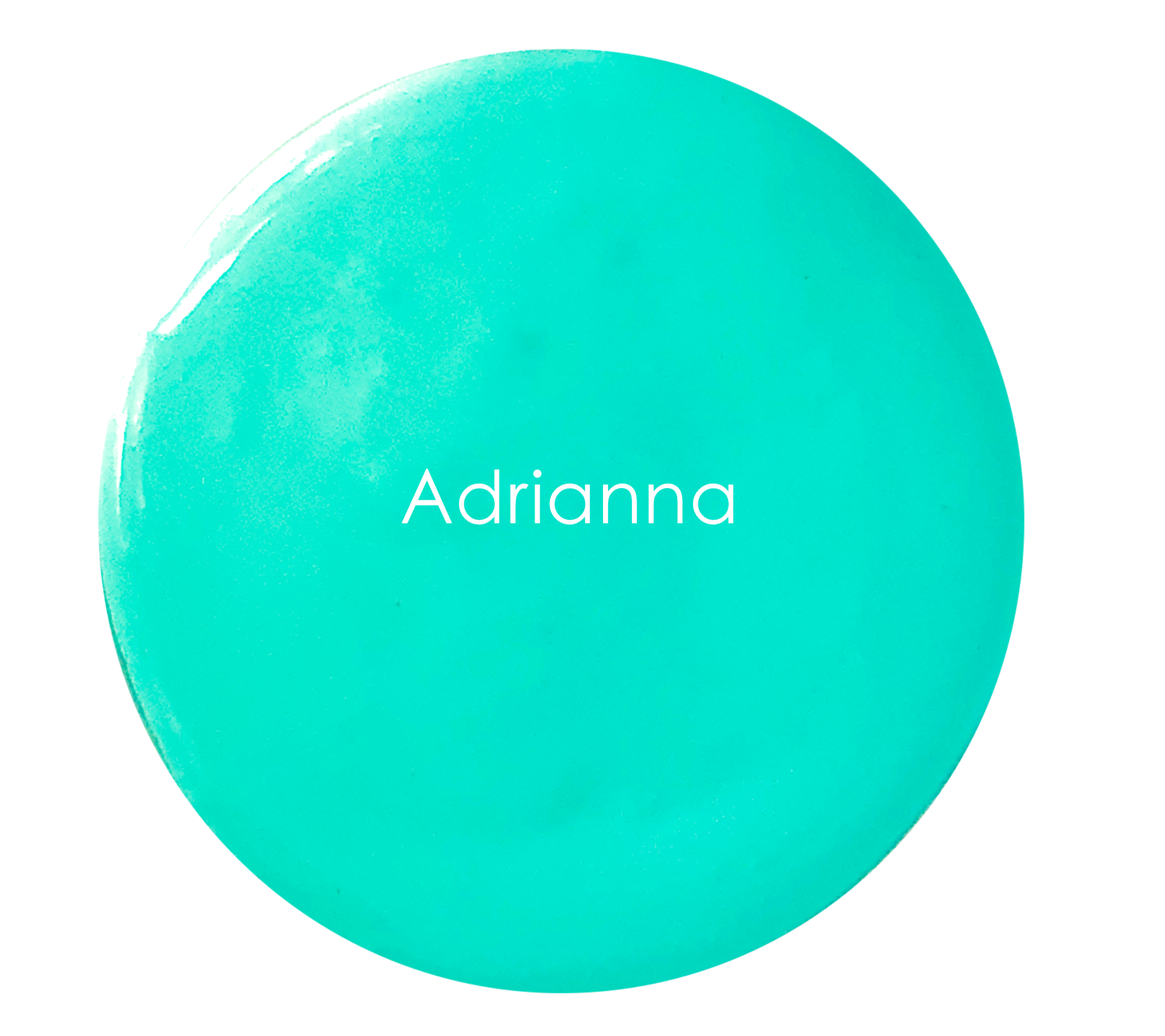 Adrianna Velvet Luxe swatch – vibrant blue-green artisan colour
