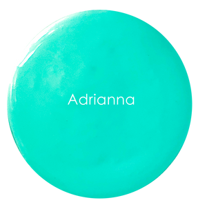 Adrianna chalk paint swatch – vibrant blue-green artisan colour